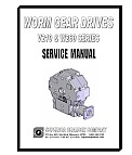 Low Speed Worm Gear Reducer V10 & W260 Service Manual